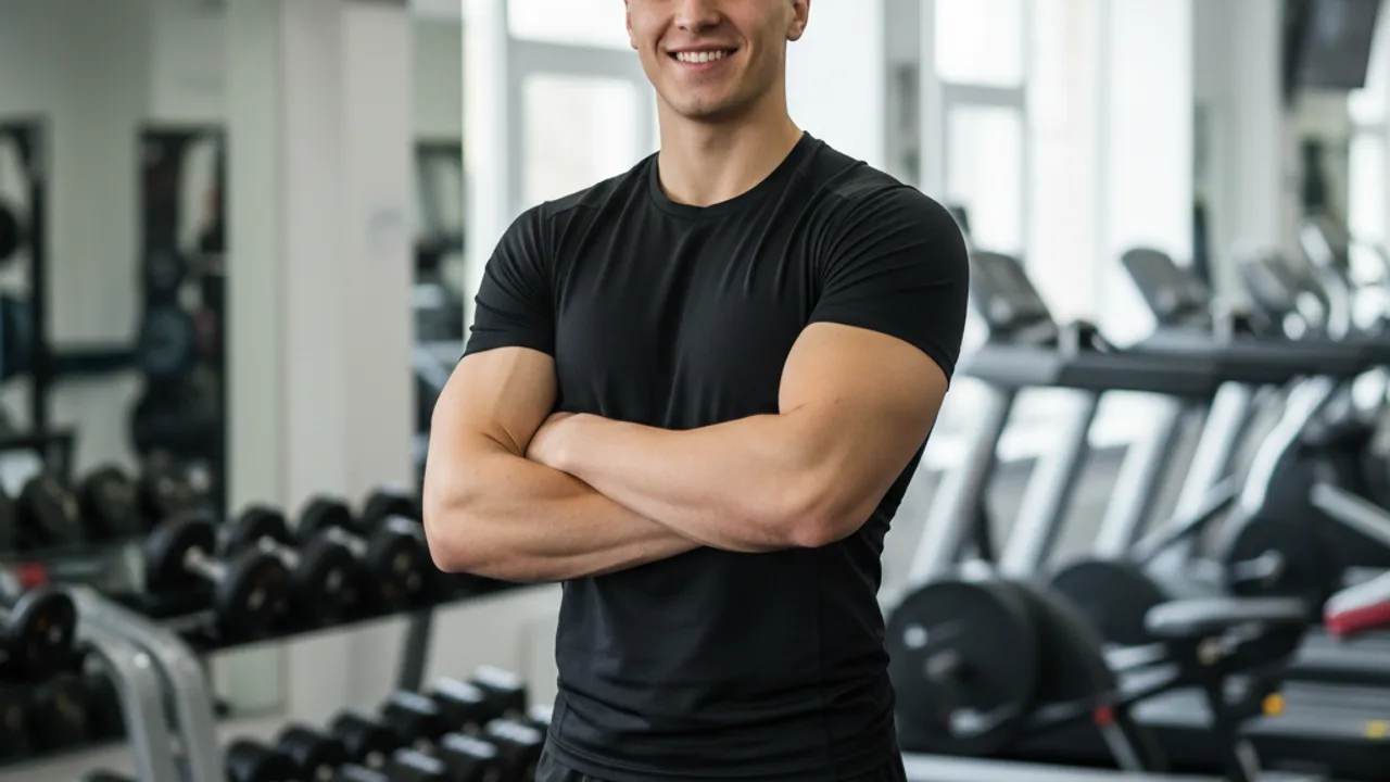 Tibo InShape dans son univers fitness