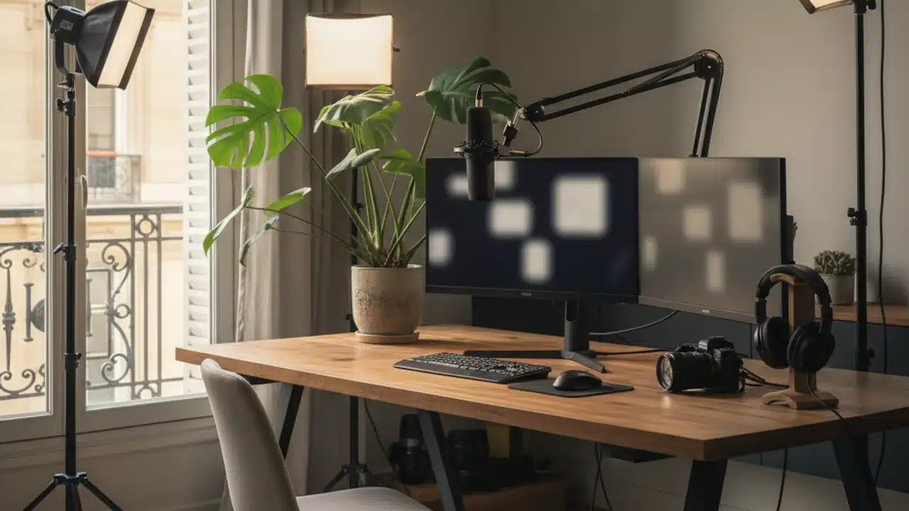 Setup créateur de contenu YouTube français